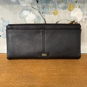 HOBO International Black Leather Dual Sided Wallet